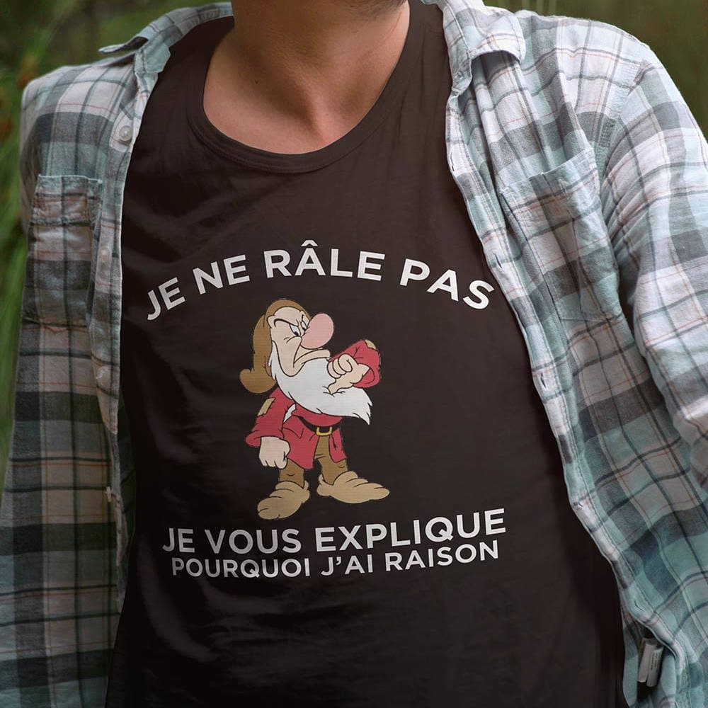 T-shirt "Je ne râle pas"